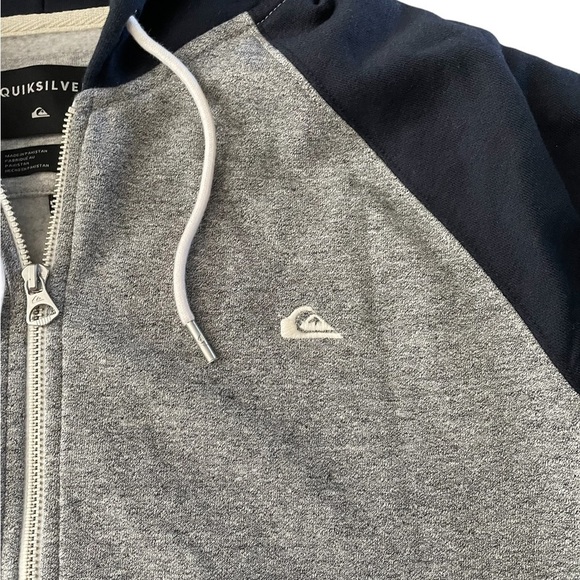 Quicksilver Full Zip Hoodie Sweatshirt Size M - Picture 2 of 8